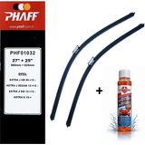 Phaff Opel Astra J (2009-2015) Ön Silecekleri (680MM+625MM) ve Börfh 32 ml Konsantre Cam Suyu Şampuanı Seti