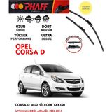 Phaff Opel Corsa D Ön Muz Silgeç Sileceği Takımı 2008 Model Araca Özel Aparat