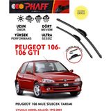 Phaff Peugeot 106 Vs 106 Gti Silgeç Sileceği Takımı 1994 Model Araca Özel Aparat