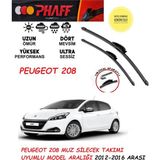 Phaff Peugeot 208 Silgeç Sileceği Silgeç Takımı 2012-2016 Arası Araca Özel