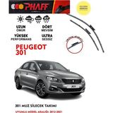 Phaff Peugeot 301 2019 Model Muz Silecek 12 15 16 Motor Arası Araca Özel (Aparatsız Direk Montaj) Uyumlu