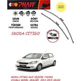 Phaff Skoda Citigo Ön Muz Silgeç Sileceği Takımı 2014 Model Araca Özel Aparat
