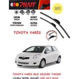 Phaff Toyota Yaris Ön Muz Silgeç Sileceği Takımı 2006 Model Araca Özel Aparat