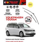 Phaff Wolsvagen Touran Ön Cam Muz Silgeç Sileceği Seti 2010 Model Araca Özel Aparat