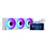Phanteks Glacier One 360M25-LCD AIO Sıvı CPU Soğutucu, 6 inç IPS LCD HD Ekran, 120mm M25 Gen2 D-RGB Fanlar, Yüksek Performanslı Bakır Soğuk Tabak, Intel ve AMD Uyumlu, Beyaz