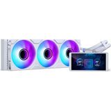 Phanteks Glacier One 360M25-LCD Aıo Sıvı Cpu Soğutucu, 6" IPS LCD Hd Ekran, 120MM M25 Gen2 D-Rgb Fan, Yüksek Kaliteli Bakır Soğuk Plaka, Intel ve Amd ile Uyumlu, Beyaz