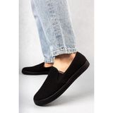 Phantom Emek Dokuma Slip-On Erkek Ayakkabı Siyah Tekstil Tabanlı Düz Topuklu