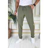 PHANTOM JEANS Erkek Haki Italyan Kesim Kaliteli Esnek Slim Fit Likralı Lastikli Şık Koton Kumaş Pantolon Okul