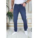 PHANTOM JEANS Erkek Mavi Üstten Cepli Armürlü Regular Fit Rahat Kesim Esnek Chino Keten/kanvas Koton Pantolon