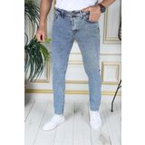 phantom jns by sekman Mavi Kar Yıkama Likralı Slim Fit Erkek Kot Pantolon Denim Jean Dar Kesim Pamuklu