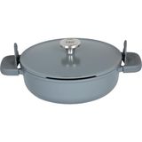 Phantom Kapaklı Yapışmaz Sote Tavası 28 cm Smoked Grey