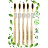 Pharma Acqua 10 Lu Set -5 Adet Beyaz 5 Adet Siyah Bambu Diş Fırçası