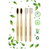 Pharma Acqua 4 Lü SET -2 Adet Beyaz 2 Adet Siyah Bambu Diş Fırçası