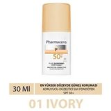Pharmaceris 30 ml Koruyucu Düzeltici Sıvı Fondöten 01 Ivory Tüm Cilt Tipleri İçin Güneş Koruması SPF 50+