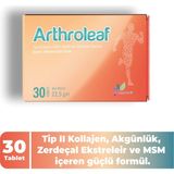 Pharmaleaf Arthroleaf 30 Tablet – Kolajen Tip 2, Msm, Akgünlük ve Zerdeçal Içeren Eklem Desteği