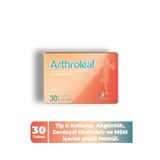 PHARMALEAF İLAÇ VE KOZMETİK Arthroleaf 30 Tablet - Kolajen Tip 2, MSM, Akgünlük, Zerdeçal, Aserola ve C Vitamini Gıda Takviyesi