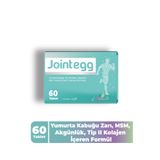 PHARMALEAF İLAÇ VE KOZMETİK Jointegg 60 Tablet, Kolajen Tip II MSM Aserola (Doğal C Vitamini) Yumurta Kabuğu Kalsiyum Takviye