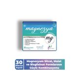 PHARMALEAF İLAÇ VE KOZMETİK Magnezya 30 Bitkisel Kapsül, Magnezyum Bisglisinat, Sitrat Vitamin D3 B6 Selenyum Takviye