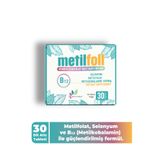 PHARMALEAF İLAÇ VE KOZMETİK Metilfoll 30 Dilaltı Tablet, B12 Vitamini Folik Asit Selenyum Vitamin B12 Folat Takviye Edici Gıda