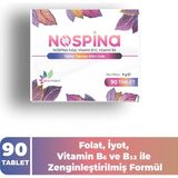 Pharmaleaf Nospina 90 Tablet – Folik Asit, B12, B6 ve Iyot Içeren Takviye Edici Gıda