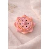 Phellos Lotus Pembe, Turuncu Kapaklı Tütsülük, Mumluk, Renkli Ev Dekoru