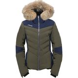 Phenix Chloe Hybrid Do With Real Fur Kadın Yeşil Kayak Ceketi - 36
