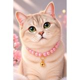 PHENORA Fark Yaratan Kedi Tasması - Çıngıraklı Dikkat Çeken Kedi Kolyesi - Pembe