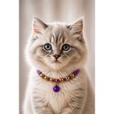 PHENORA Gold Detaylı Kedi Tasması – Çıngıraklı Şık Kedi Kolyesi & Kedi Aksesuarı