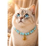 PHENORA Mavi Kedi Kolyesi – Estetik Ve Şirin Çıngıraklı Kedi Tasması