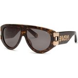 Philipp Plein Phılıpp Pleın SPP127V 0722 60 Unısex Güneş Gözlüğü - Kahverengi - Havana