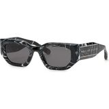Philipp Plein SPP066 0Z21 58 | Kadın Siyah Desenli Güneş Gözlüğü