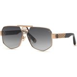Philipp Plein SPP107M 08FC 63 Erkek Güneş Gözlüğü - Altın