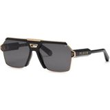 Philipp Plein SPP147 0301 63-17 / Unisex Güneş Gözlüğü - Siyah