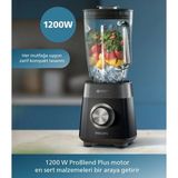 Philips 1200W Problend Teknolojili 2l Cam Hazneli Bulaşık Makinesinde Yıkanabilir Sürahili Blender Bulaşık Makinesinde Yıkanabilir - Siyah