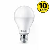 Philips 13W - 100W Mycare Ledbulb Led Ampul E27 2700K 10 Adet