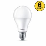 Philips 13W - 100W Mycare Ledbulb Led Ampul E27 2700K 6 Adet