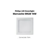 Philips 14w Kare Spot Marcasite Beyaz 59528