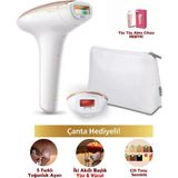 Philips 2 Akıllı Başlık Yüz & Vücut Premium Epilasyon Cihazı Bakım Seti + Yüz Tüy Alma Makinesi | Onerous Lambader Hediye - Beyaz