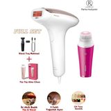 Philips 2 Başlıklı Lazer Epilasyon Ipl Tüy Alma Cihazı, Traş Makinesi + Yüz Tüy Alma Cihazı ve Temizleme Cihazı Set| Onerous Lambader Hediye - Beyaz