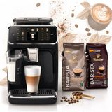 Philips (2 kg Kahve Hediyeli) Tam Otomatik Kahve ve Espresso Makinesi - 20 Sıcak & Soğuk Içecek, Lattego Süt Köpürtücü, Renkli Dokunmatik Ekran, Sessiz Seramik Öğütücü, 15 Bar, Siyah