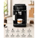 Philips 2300 Serisi Lattego Tam Otomatik Espresso ve Cappuccino Makinesi Silentbrew Sessiz Teknoloji Siyah