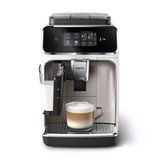 Philips 2300 Serisi Tam Otomatik Espresso Makinesi - 4 İçecek, Modern Renkli Dokunmatik Ekran, Lattego Süt Sistemi, Silentbrew, Seramik Öğütücü, Aquaclean Filtre. Beyaz Krom (Ep2333/40)