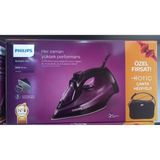 Philips 2400W Buharlı Ütü Kireç Önleme Özelliği ve Akrilik Taban ile Siyah Renk