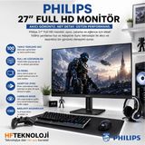 Philips 27" 1 Ms Full Hd IPS 100 Hz Monitör - VA MONİTÖR - Siyah