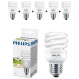 Philips 2700K (Sarı Işık) Enerji Tasarruflu Spiral Ampul (6 Adet) - 1884