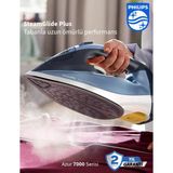 Philips 2800W, 250 G Şok Buhar, Steamglide Taban 7000 Serisi Buharlı Ütü - Mavi
