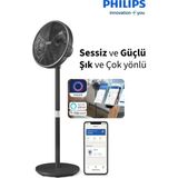 Philips 3000 Serisi Vantilatör Güçlü ve Ultra Sessiz, 19 Db 30 Metreye Kadar Etkili (Telefonla Kontrol)+ Uçucu Lavanta Yağı - Siyah