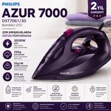 Philips 3000W Güç Azur Buharlı Ütü Koyu Mor Şok Buhar 250
