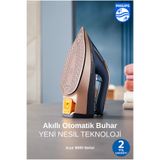 Philips 3000W Yeni Azur Buharlı Ütü, Optimaltemp Teknolojisi, 260G/Dk Turbo Buhar - Özel Taban Teknolojisi