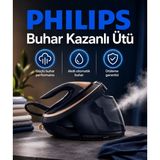 Philips 3100 W Güçlü Activesense Teknolojili Premium Buhar Kazanlı Ütü, 1,8 L Hazne, Dikey Buhar, Hızlı Ütüleme ve Ev Tekstili Için Konforlu Çözüm Yoğun Ütü Temposunda Zamandan Tasarruf Isteyen - Altın